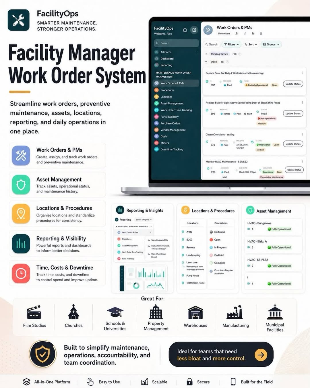 Custom web application dashboard for contractor job tracking and business workflow